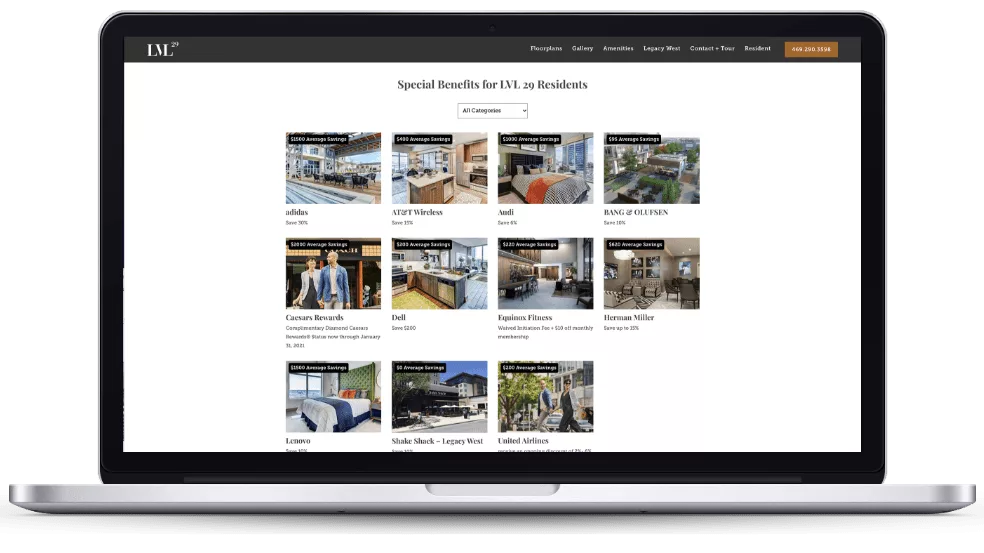 Swifty apartment web designs and multifamily websites