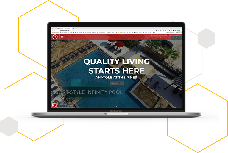 The blog page of your apartment web design allows the property to share more in-depth details about the property and surrounding areas without overloading the homepage with excessive content.