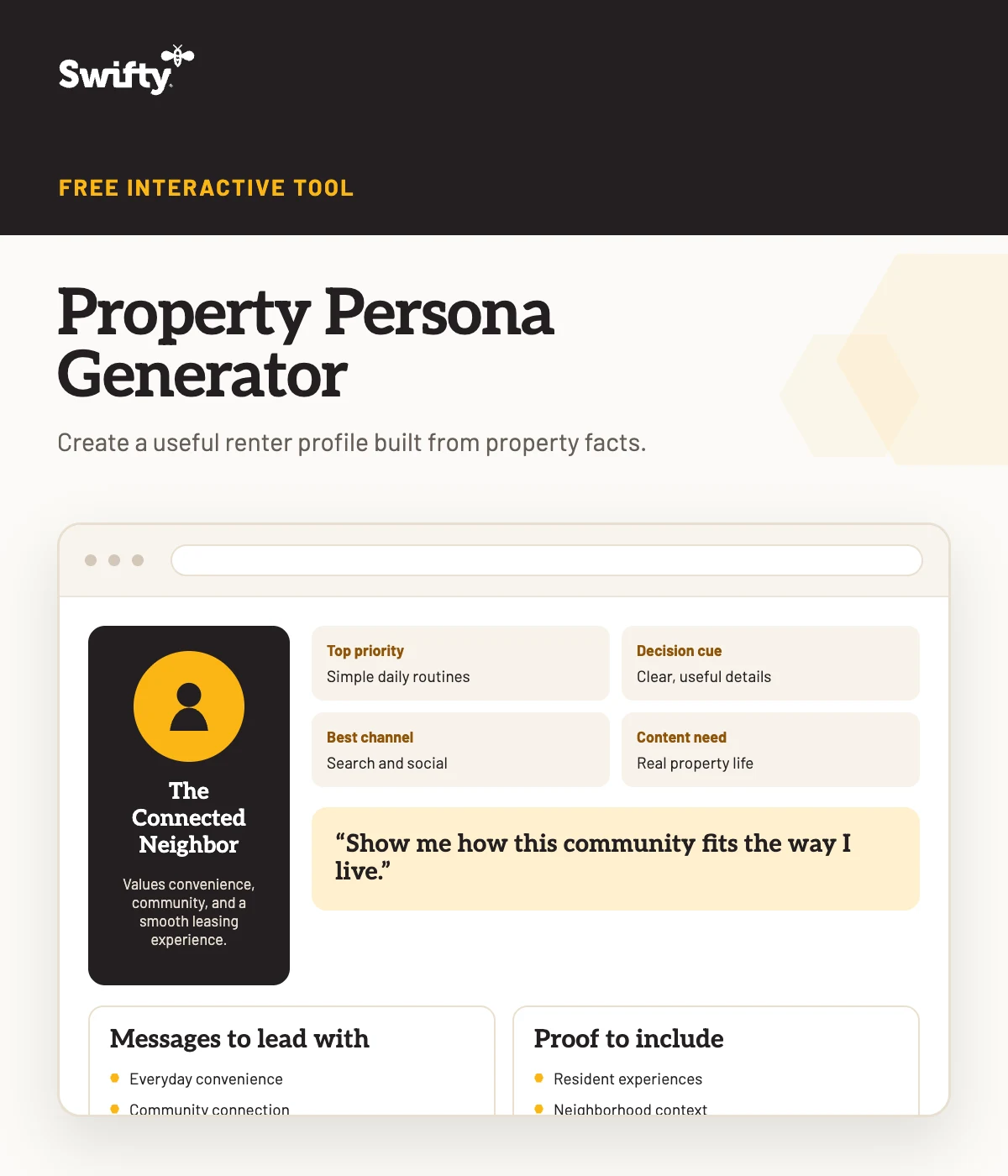 Property Persona Generator interactive resource preview
