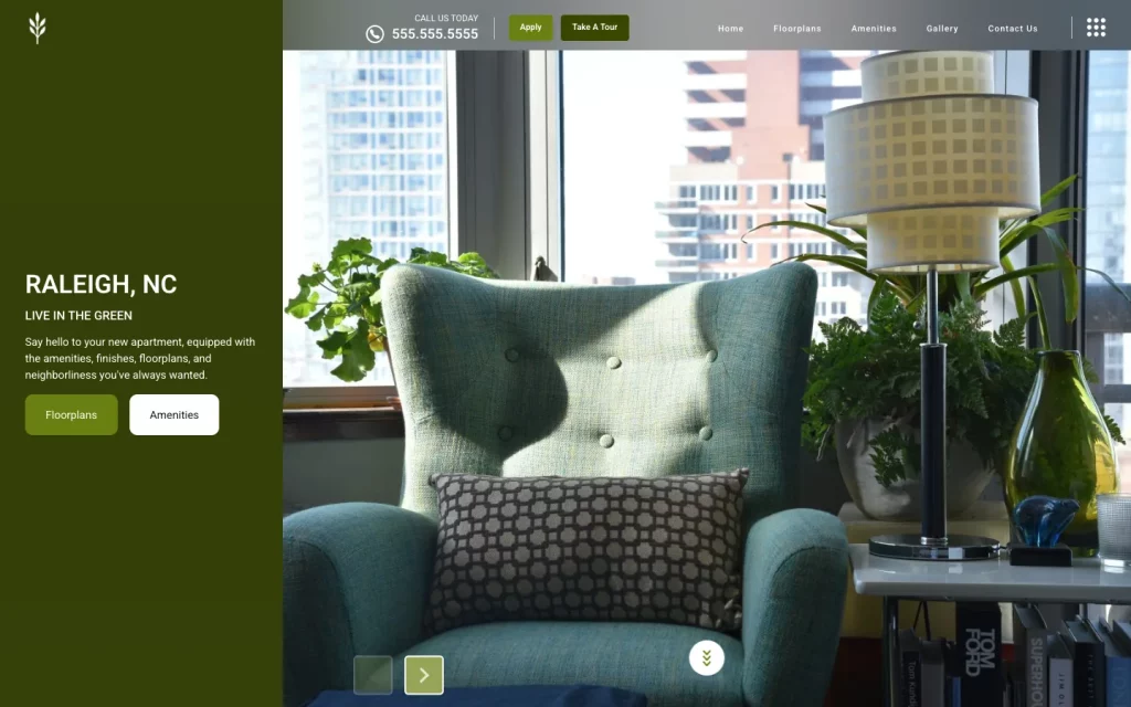 A Swifty apartment website